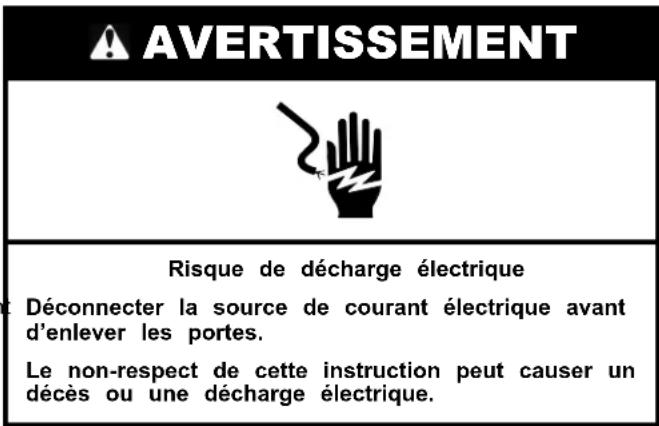 WHIRLPOOL WRSF5836RZ - Instructions pour la porte - 1