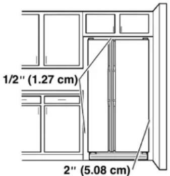 WHIRLPOOL WRSF5836RZ - For Standard Side-by-Side Installation: - 1