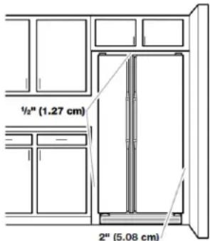 WHIRLPOOL WRS315SDHZ - For Standard Side-by-Side Installation: - 1