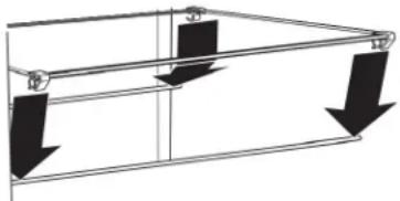 WHIRLPOOL WRS315SDHZ - Pour enlever et réinstaller les tablettes intermédiaire et supérieure : - 1