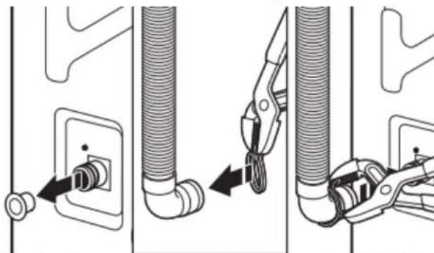 WHIRLPOOL WTW5020SW - Attach drain hose to drain port - 1