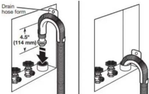 WHIRLPOOL WTW5025SW - Place drain hose in standpipe - 1