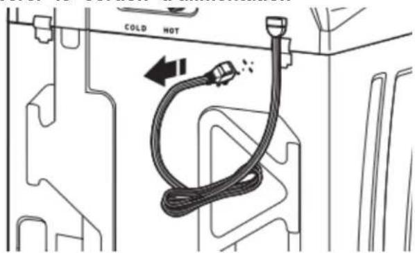 WHIRLPOOL WTW5025SW - Libérer le cordon d'alimentation - 1