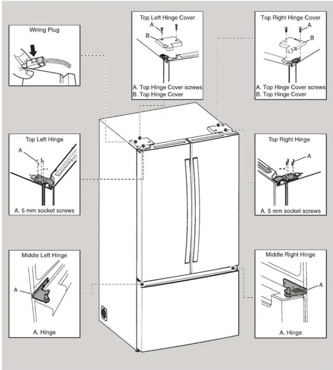 WHIRLPOOL WRFF3136SZ - WARNING - 1