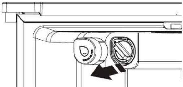 WHIRLPOOL WRFF3136SZ - Sustituir e instalar el filtro de agua - 1