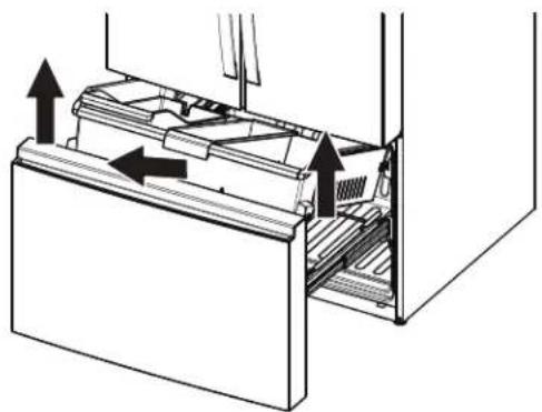 WHIRLPOOL WRFF3136SZ - Retirer le tiroir supérieur du congélateur - 3