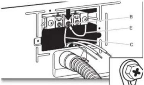 WHIRLPOOL YWED6150PB - Connect neutral bond wire and neutral wire - 1