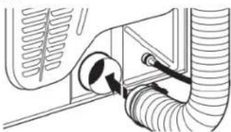 WHIRLPOOL YWED5720RW - Raccordement du conduit d'évacuation (sur les modèles avec conduit seulement) - 1