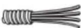 WHIRLPOOL YWED5720RW - Fixer le cable à raccordement direct au serre-cables - 2