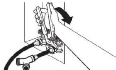 WHIRLPOOL YWED5720RW - Raccorder le conduit d'évacuation au clapet 3. Serrer les raccords - 2