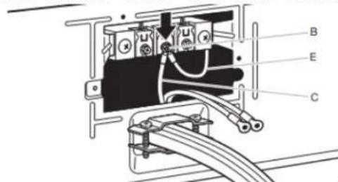 WHIRLPOOL YWED5720RW - Connect neutral bond wire and neutral wire - 1