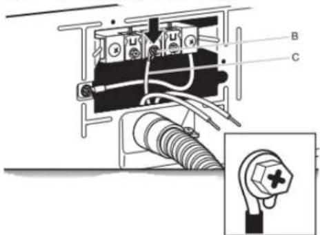WHIRLPOOL YWED5720RW - Connecter le conducteur neutre - 1