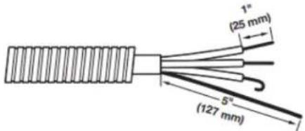 WHIRLPOOL YWED6720RU - Prepare your 4-wire cable for direct connection - 1
