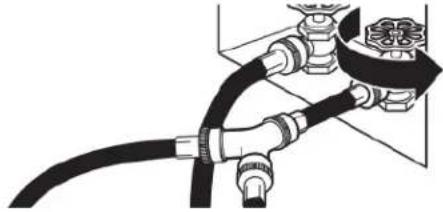 WHIRLPOOL YWED6720RU - Raccordement des tuyaux d'alimentation - 5