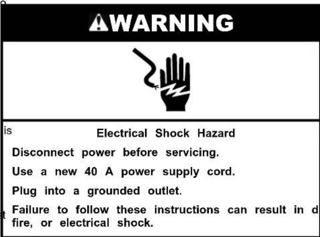 WHIRLPOOL YWFES7530RV - Electrical Connection - U.S.A. Only - 1