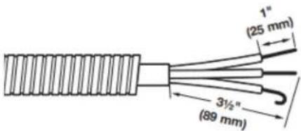 WHIRLPOOL YWED5720RR - Prepare your 3-wire cable for direct connection - 1
