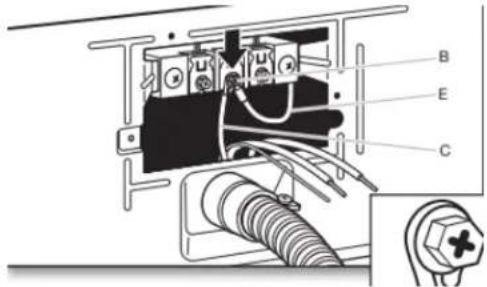 WHIRLPOOL YWED5720RR - Connect neutral bond wire and neutral wire - 1