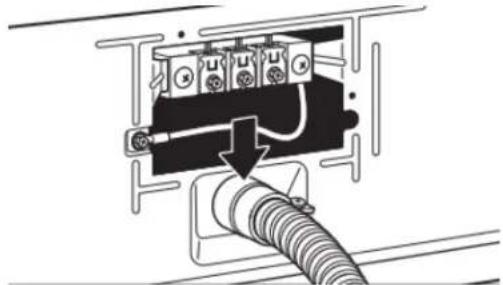 WHIRLPOOL YWED5720RR - Attach direct wire cable to strain relief - 1