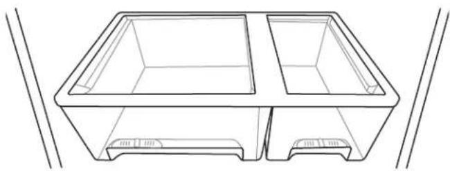 WHIRLPOOL WRF560SFHW - To remove and replace the crisper drawer: - 1