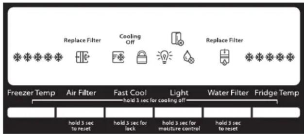 WHIRLPOOL WRF560SFHW - External Control Panel - 1