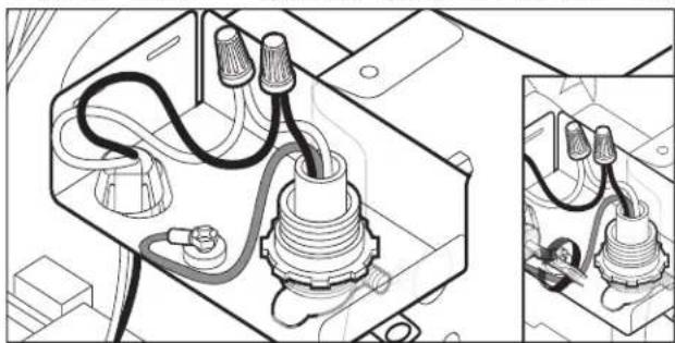 WHIRLPOOL WDF341PAPT - Power cord - secure cord in strain relief - 1