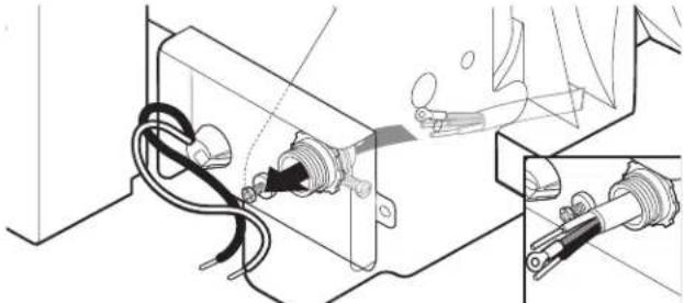 WHIRLPOOL WDF341PAPT - Route cable into terminal box - 1
