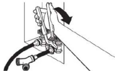 WHIRLPOOL YWED6720RW - Raccorder le conduit d'évacuation au clapet 3. Serrer les raccords - 2