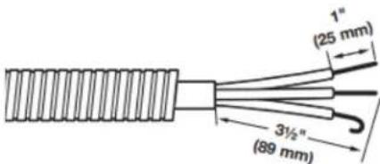 WHIRLPOOL YWED6720RW - Prepare your 3-wire cable for direct connection - 1