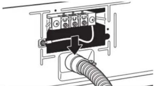 WHIRLPOOL YWED6720RW - Attach direct wire cable to strain relief - 1