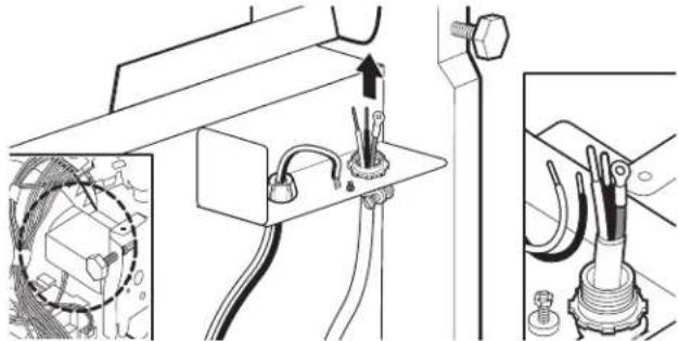 WHIRLPOOL WDF341PAPB - Power cord - route cord into terminal box - 1