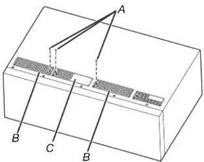 WHIRLPOOL YWMML5530RZ - Installation des cache-conduits (pour l'évacuation par le mur ou le toit) - 1