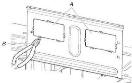 WHIRLPOOL YWMMS3130RB - Réorientation du moteur du ventilateur pour une installation avec évacuation par le toit - 1