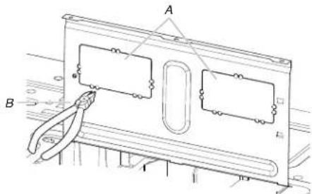 WHIRLPOOL YWMMS3130RZ - Réorientation du moteur du ventilateur pour une installation avec évacuation par le toit - 1