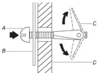 WHIRLPOOL YWMMS3130RZ - Installation for No Wall Studs at End Holes 5. (Figures 1 and 2 in Find the Wall Stud(s) section). - 2