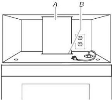 WHIRLPOOL YWMMF5930PW - Installation du clapet pour une installation avec évacuation par le toit - 2