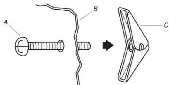 WHIRLPOOL YWMMF5930PW - No Wall Studs at End Holes (Figures 1 and 2 in Find the Wall Stud(s) section) - 1