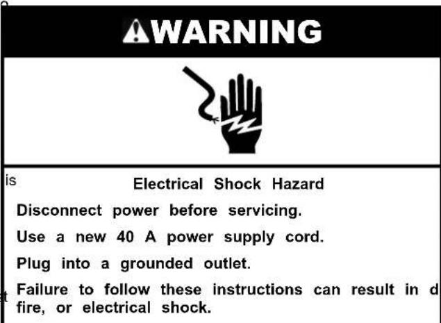 WHIRLPOOL YWFES7530RZ - Power Supply Cord - 1