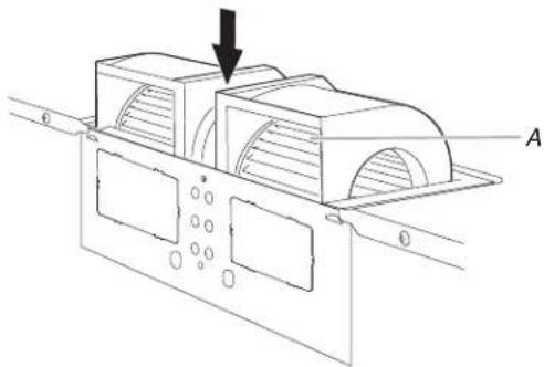 WHIRLPOOL YWMMF5930PV - Réorientation du moteur du ventilateur pour une installation avec évacuation par le mur - 8