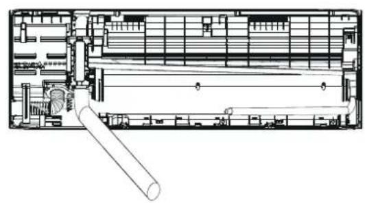 TCL FreshIN S12C8S0 - Disposez les tuyaux, les cables et le uyau de drainage ainsi que l'image suivante. - 3