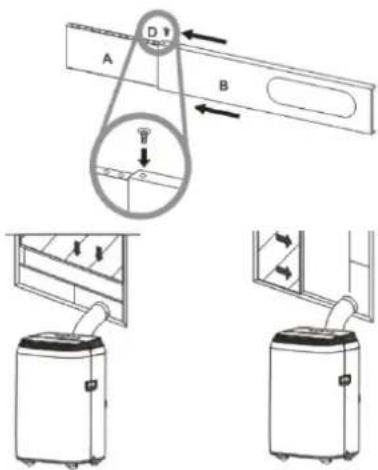 Be Cool BC12INKL2401FW - Installation bei Rollladen- und Schiebefenstern mithilfe der Fensterhalterung - 1