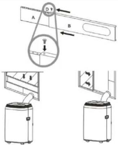 Be Cool BC12INKL2401FW - installation on roller shutter and sliding windows using the window bracket - 1
