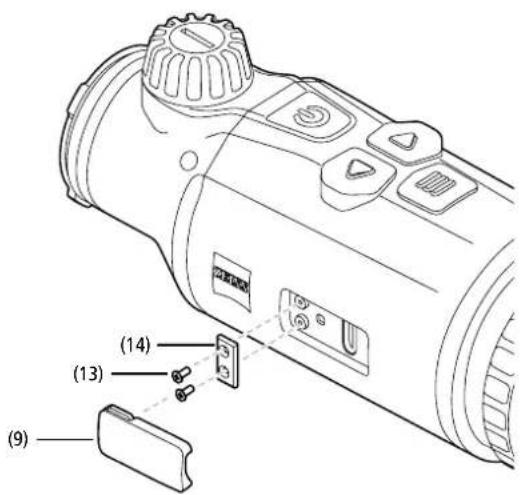 ZEISS DTC 3/38 - Replacing the USB cover - 1