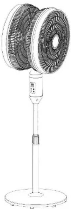 Be Cool BC2x16DC2501 - Ventilator s postoljem s dvostrukom glavom BC2x16DC2501 - 1