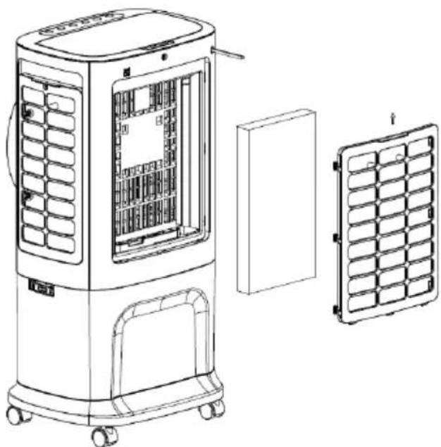 Be Cool BC6ACP2501W - Luchtfilter en bevochtigingseenheid reinigen - 1