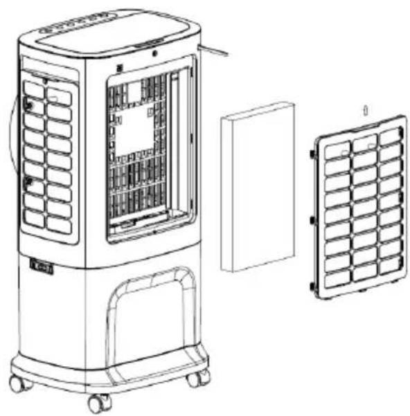 Be Cool BC6ACP2501W - Reinigung des Luftfilters und der Befeuchtungseinheit - 1