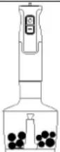 Tognana Iridea D2DFI03IRCH - HAZARD! Do not blend particularly hard foods such as ice cubes, nutmeg, coffee beans and cereals. The blades are very sharp! Exercise extra caution when handling the blade assembly. - 3