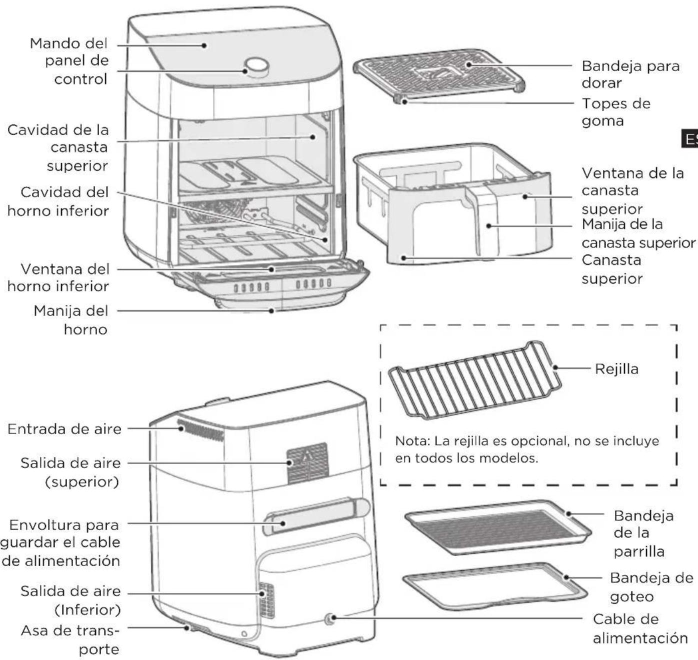 MIDEA MAD1100DADK - Partes y accesorios - 1