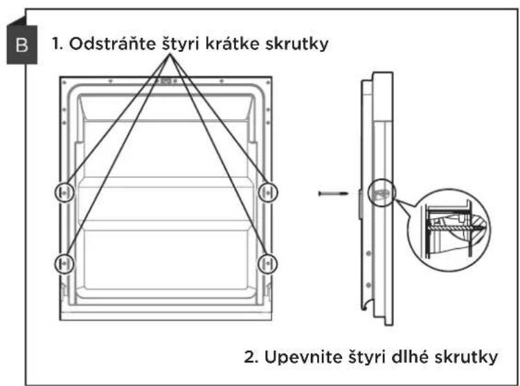 MIDEA MDWEB1004MB - Krok 2: Rozmery a inštalácia dekoratívneho panelu - 2
