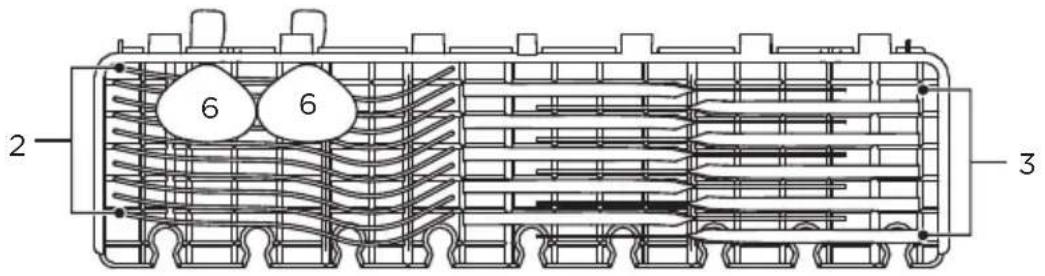 MIDEA MDWPB1303LS - 3.Cutlery rack: - 1