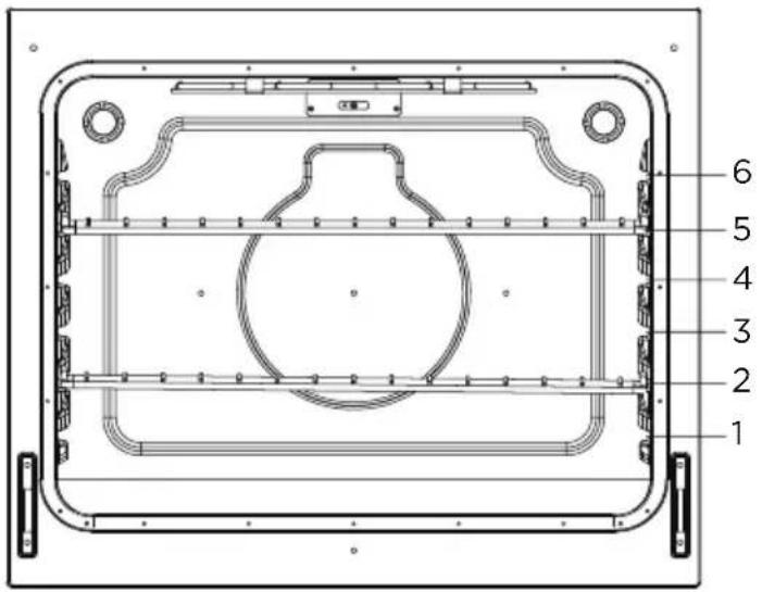 MIDEA MER30B12ASSC - Grilles de four : - 4